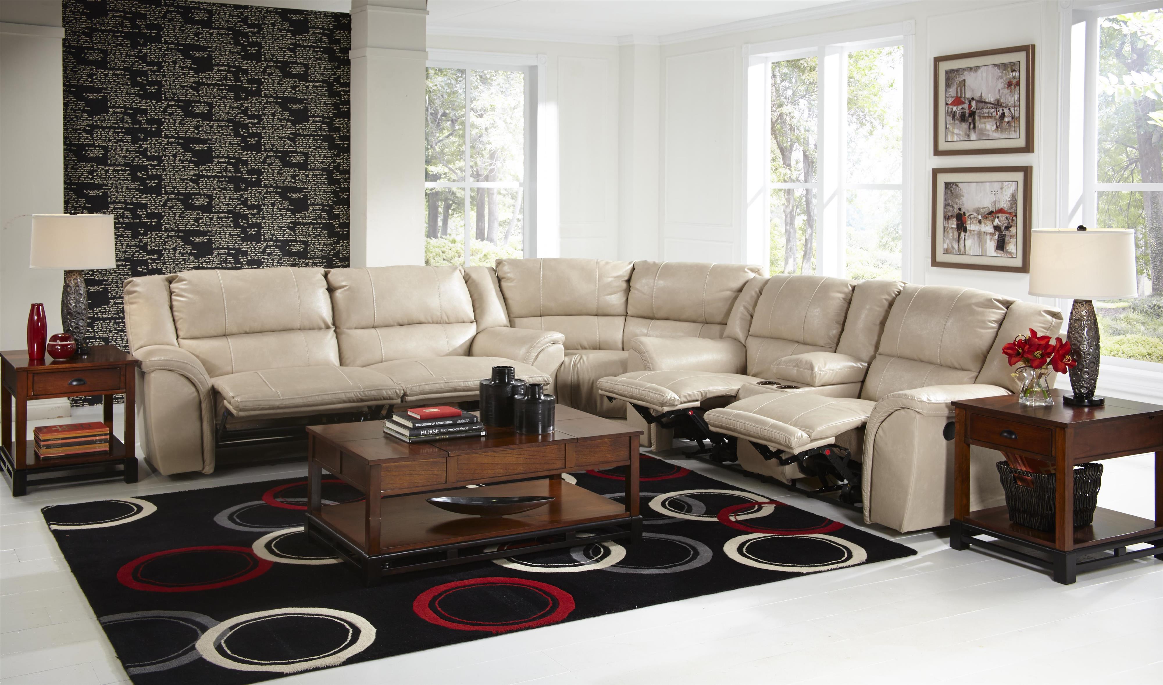 Catnapper Carmine Power Reclining Sectional Sofa Miskelly Furniture